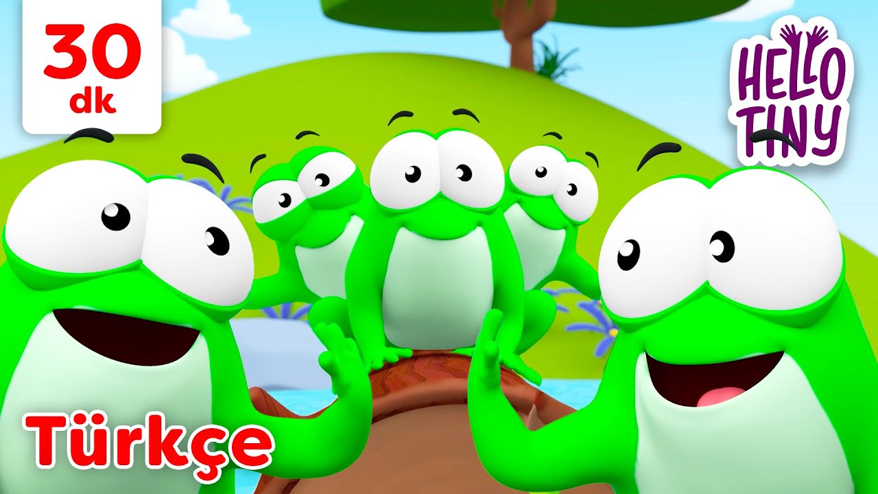 On Küçük Kurbağa 🐸 | Bebekler için şarkılar | Hello Tiny Türkçe