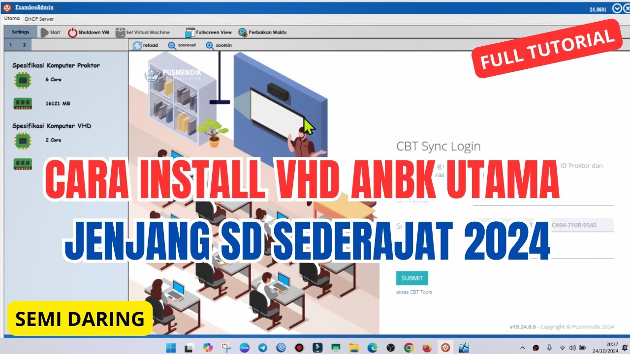 Cara Install VHD ANBK Utama Jenjang SD Sederajat 2024