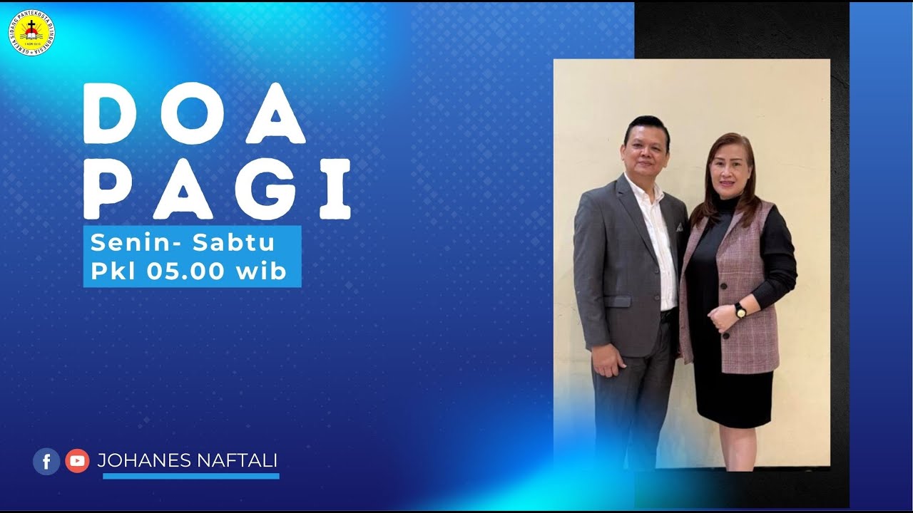 Doa Pagi Senin 21 April 2025 | GSPDI Jombang | Ps. Johanes Naftali | KETENANGAN HATI - YOH 5:5-9