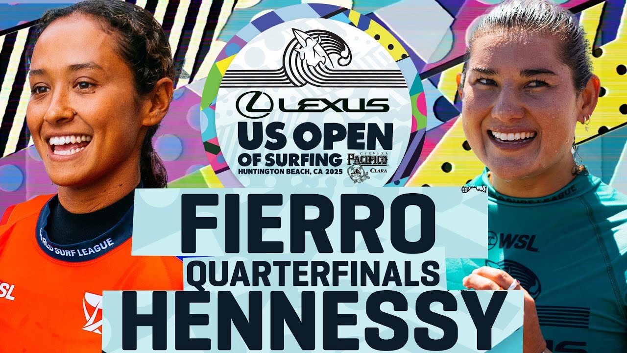 Brisa Hennessy vs Vahine Fierro | Lexus US Open of Surfing 2025 - Challenger Quarterfinals