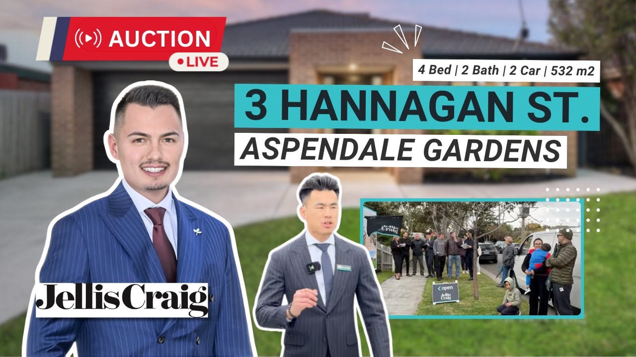 Live Auction @ 3 Hannagan Street, Aspendale Gardens