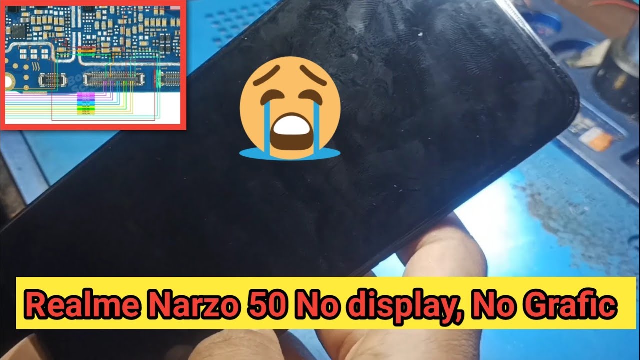 Realme Narzo 50 No display repair| No light | no Grafic Solution. #repair #viral