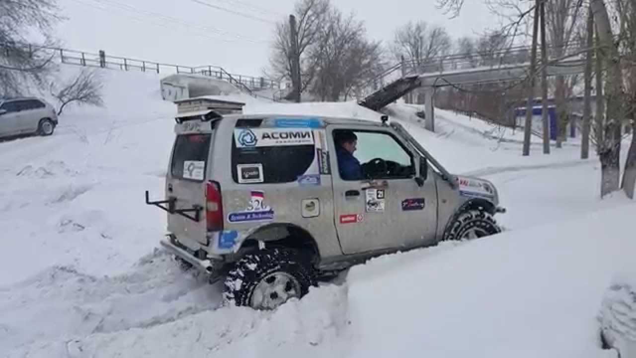 Испытание Fedima  Trial ADE 31x10.5 R16 в глубоком снегу.