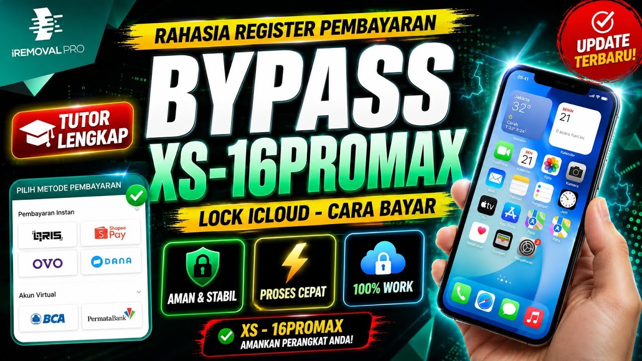 BYPASS IPHONE 2026 iRemoval Pro | Tutorial Pembayaran Bypass iPhone Terlengkap