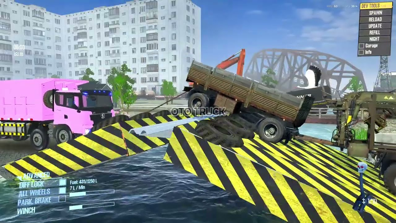 SPINTIRES MUDRUNNER : Truck Vs Extreme Highway Obstacles | Driver Skills Game Daily 5