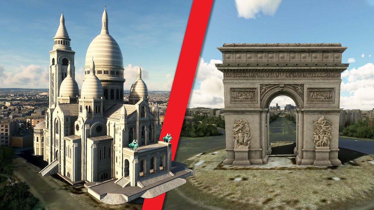 Flying over PARIS (FRANCE) – Microsoft Flight Simulator 2020