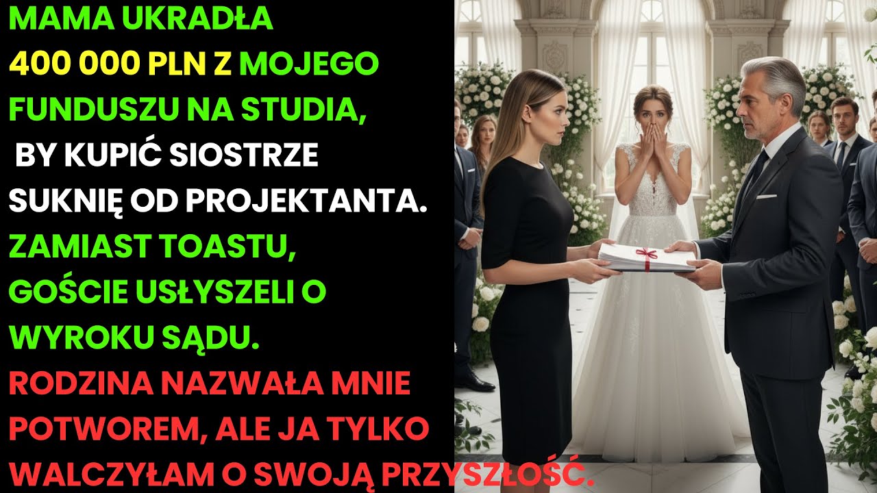 Mama wydała mój spadek na wesele siostry. Pozwałam ich i...