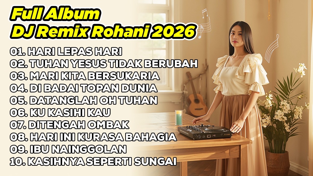 DJ REMIX ROHANI 2026💃HARI LEPAS HARI ✝️ TUHAN YESUS TIDAK BERUBAH ✝️ MARI KITA BERSUKARIA