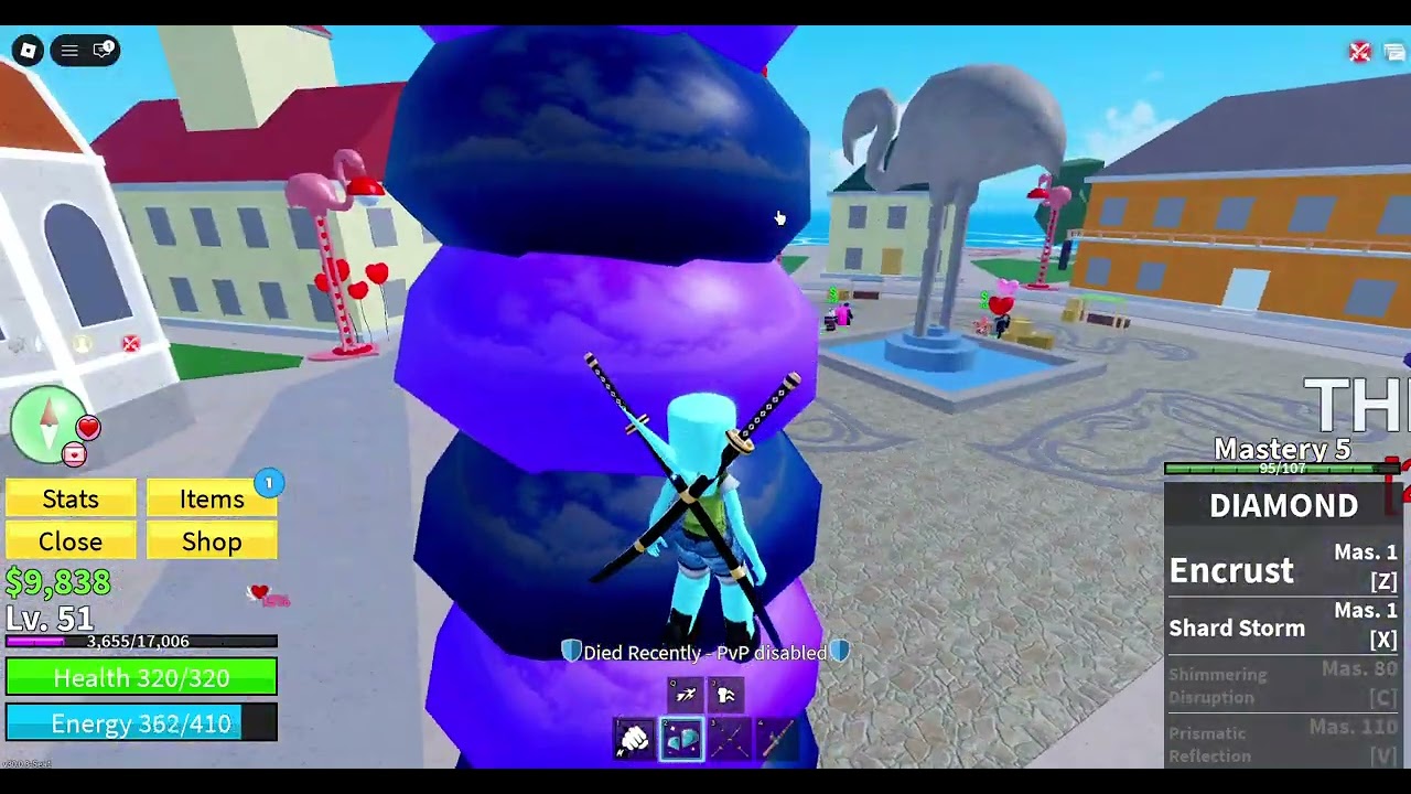 Getting a diamond fruit