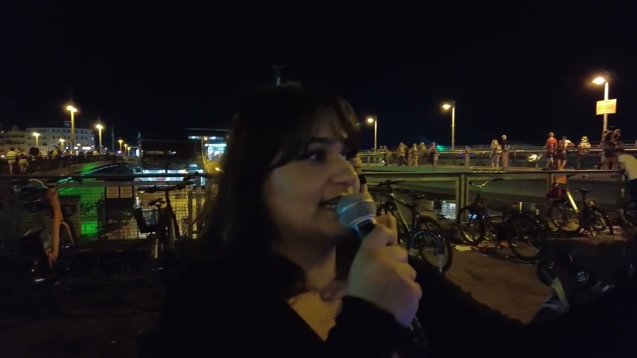 Strassenmusikerin Brenda Schubert