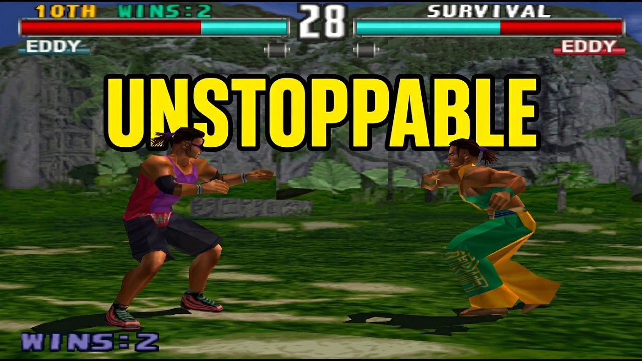 Tekken 3: Режим выживания Эдди Гордо | 20 невероятных побед [4K]