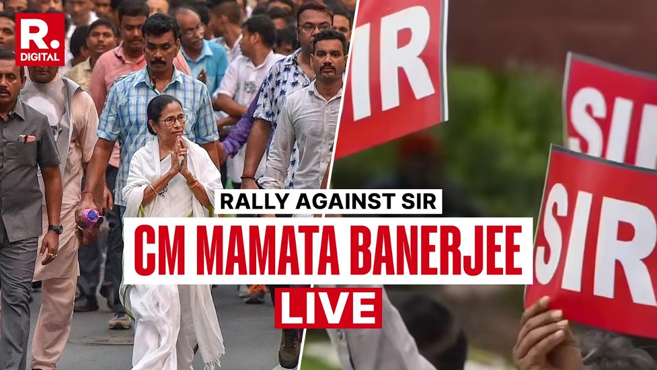 LIVE: Mamata & Abhishek Banerjee Lead Massive Protest Against SIR in Kolkata | Republic TV