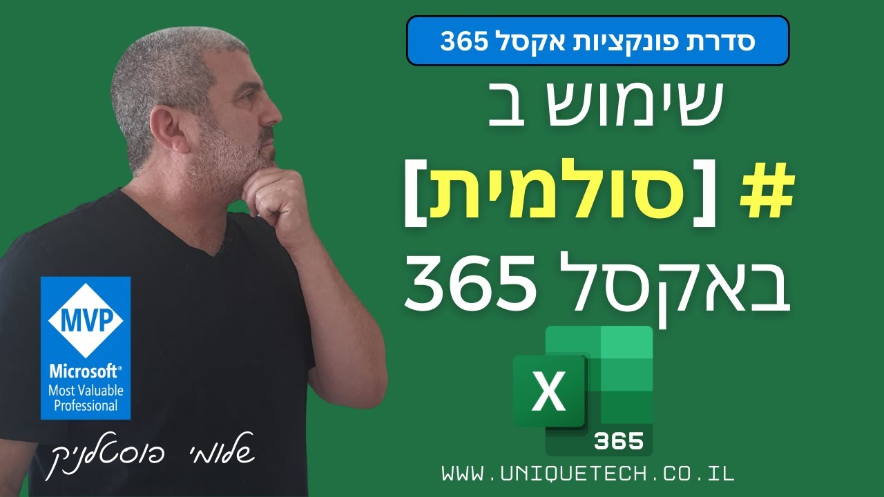 שימוש בסולמית באקסל 365