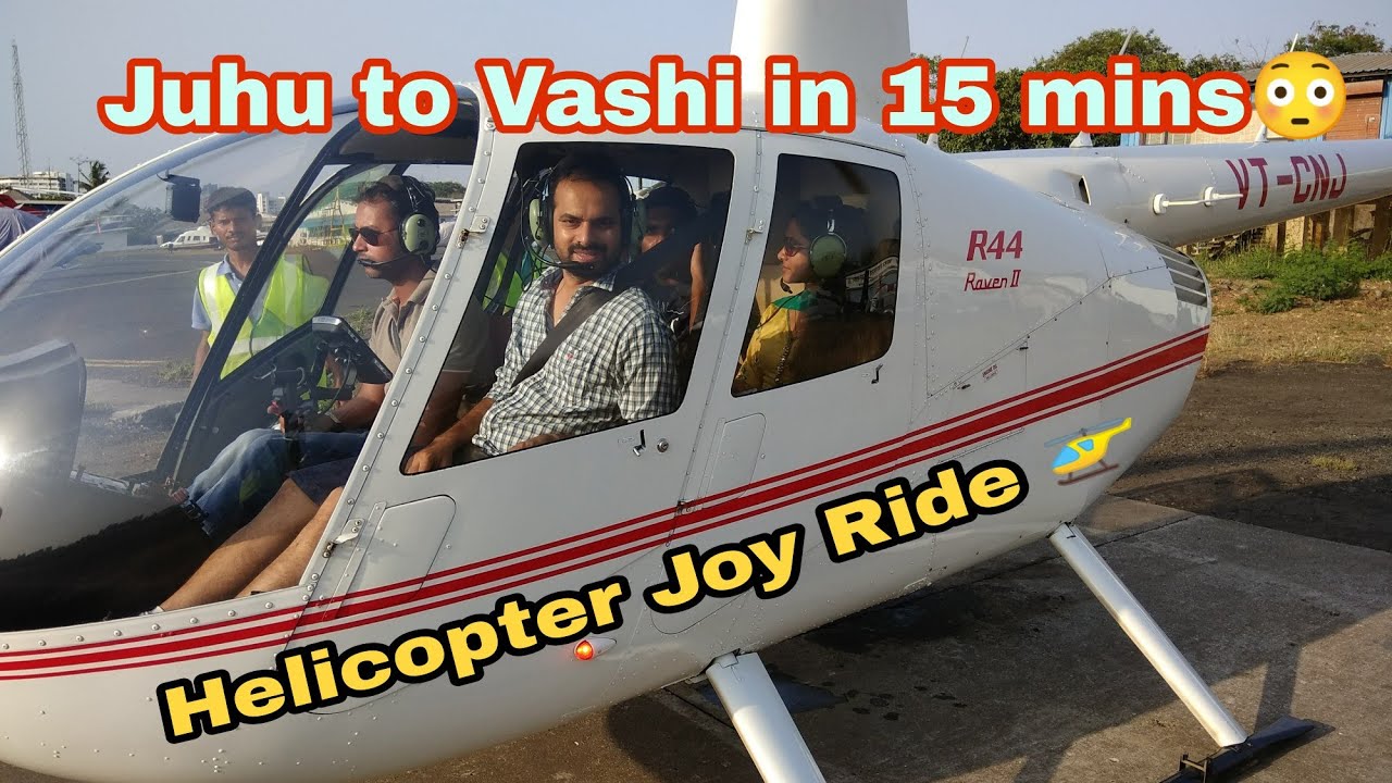 Helicopter Ride 🚁| Juhu to Vashi/Panvel in 15 mins | Joy Ride | Lifetime experience 😍