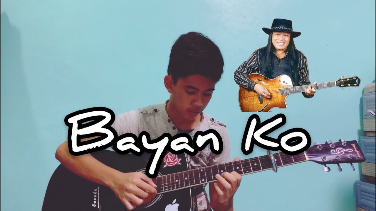 Bayan Ko  -  Freddie Aguilar  (Fingerstyle Guitar) “With Lyrics” #myownfingerstylearrangement