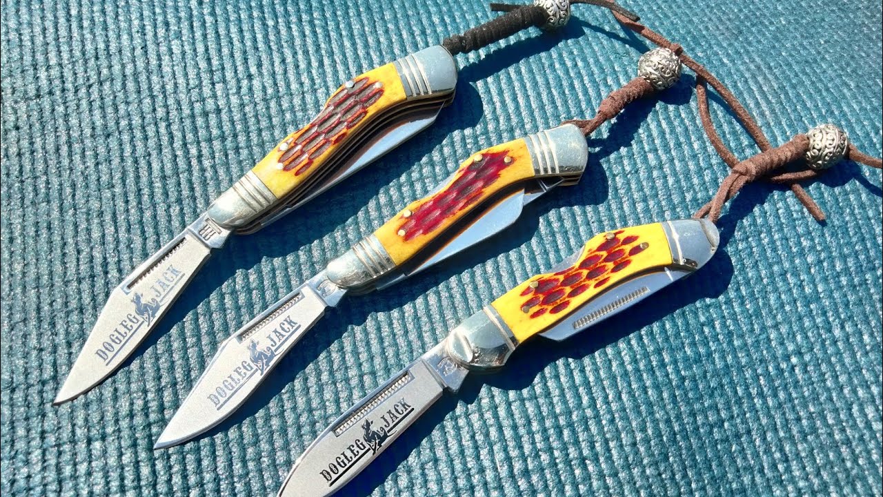 My Rough Ryder DOGLEG JACK Collection of knives ~ Fun series, fun knives
