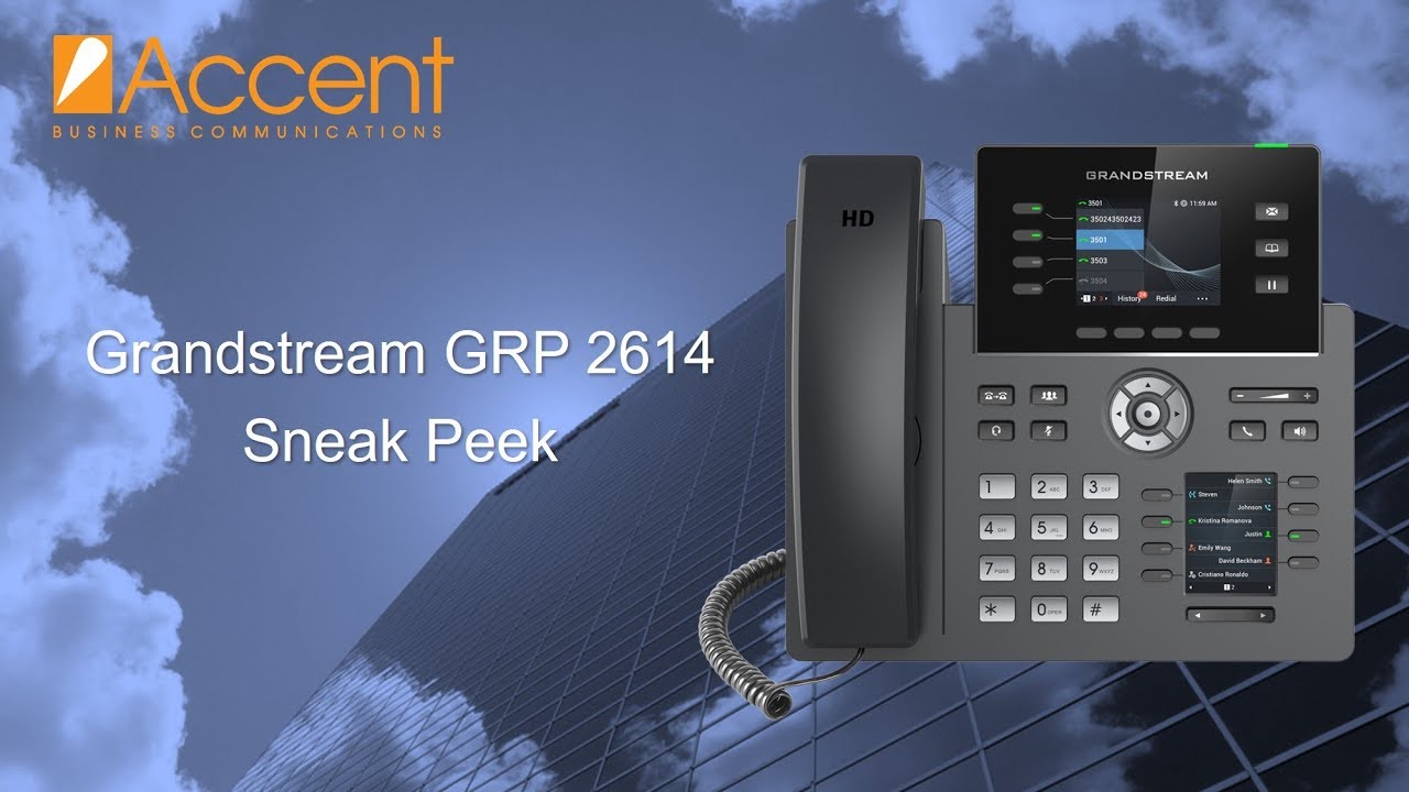 Grandstream GRP2614 Sneak Peek Video Review