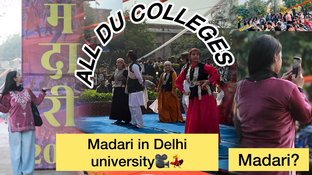 Madari💃🎶🌸🎥in Delhi university 🪩💅#collegelife #viral #viralvideos #trending #trend #college #delhi