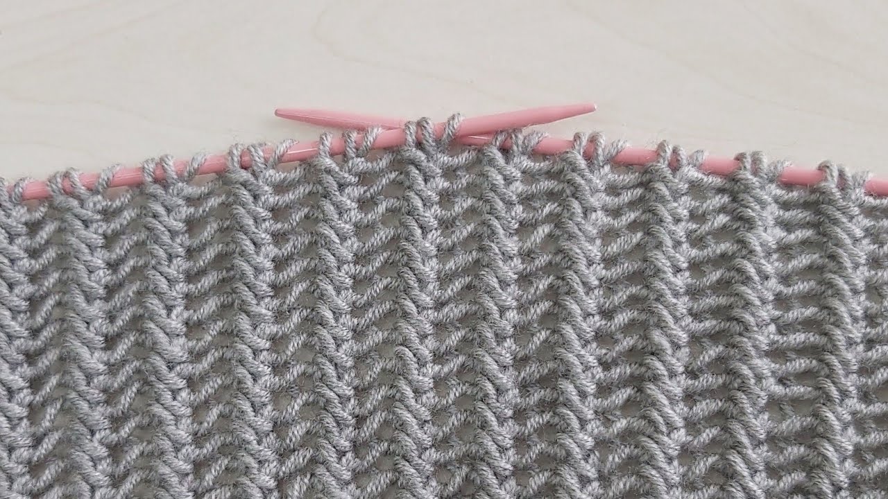easy two needle knitting model explanation 🌼crochet