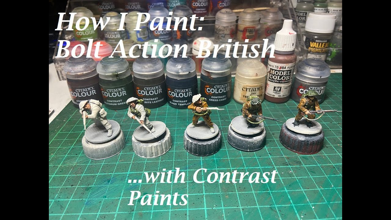 How to: Paint Warlord Bolt Action British WW2 infantry using contrast paints