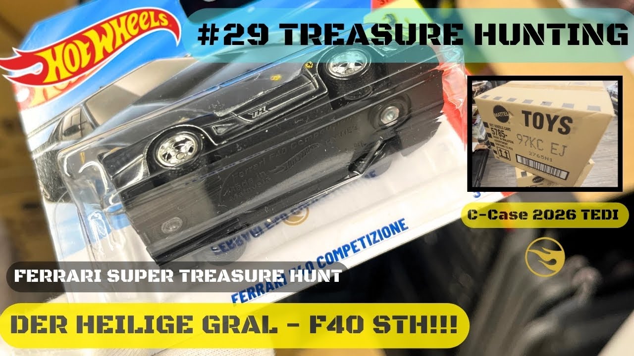 Hot Wheels SUPER TREASURE HUNT | Ferrari F40 STH im C-Case 2026 - JACKPOT FUND! 🏴‍☠️
