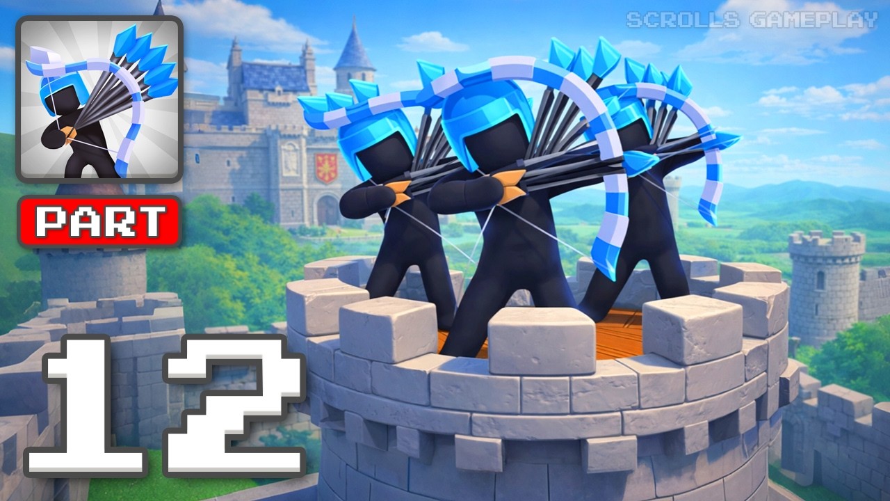 Merge Archers: Bow and Arrow - Gameplay Walkthrough Part 12 - Arrow Power Rising (iOS, Android)