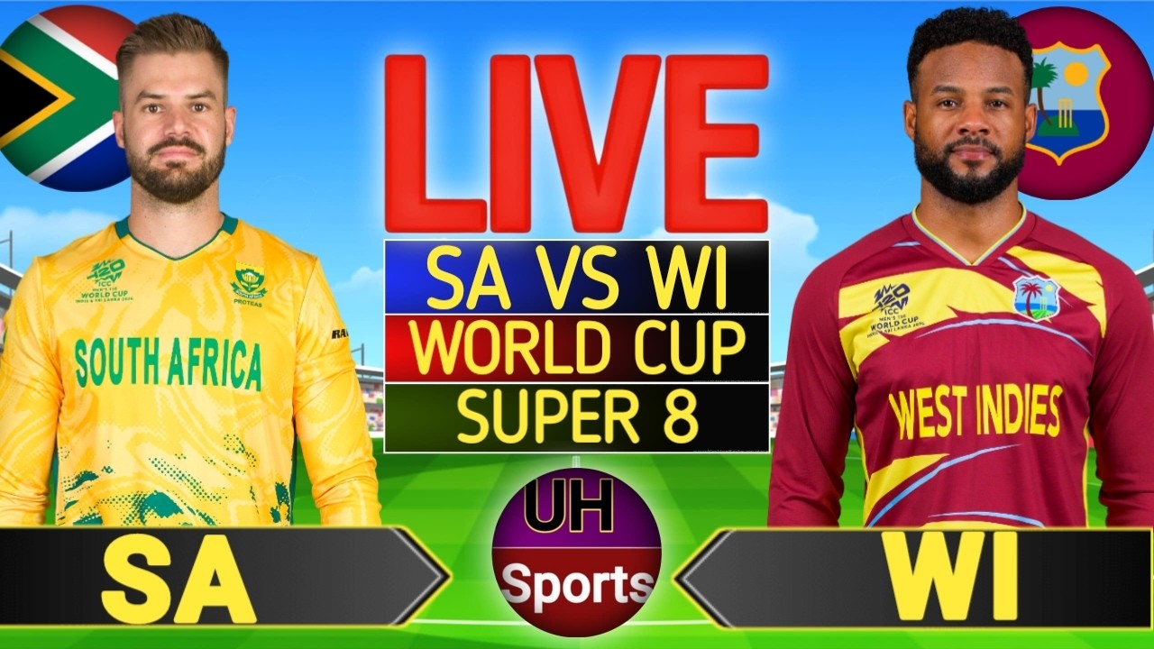 SA vs WI, 47th Match T20 WC 2026 | Live Cricket match Today | South Africa vs West Indies | WI Last