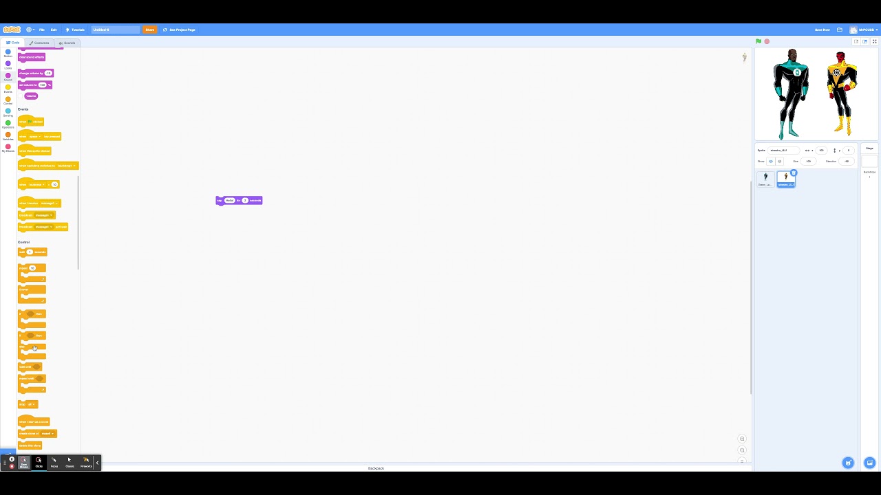 Simple Dialogue Using Scratch