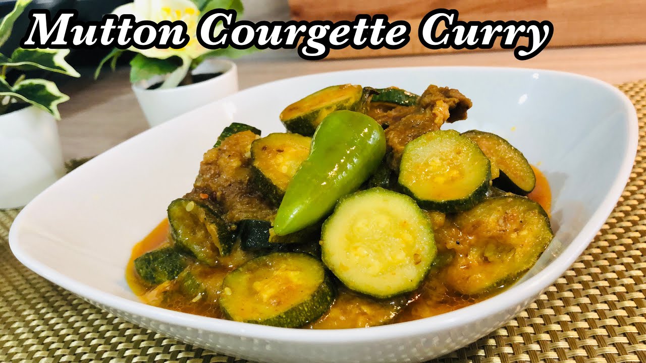 Mutton And Courgette Curry | Carne Con Zucchini | توری گوشت | Taste Assured