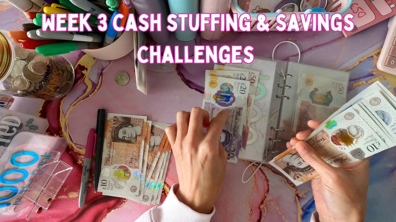WEEK 3 BUDGET CHECK-IN, CASH STUFFING & SAVINGS CHALLENGES