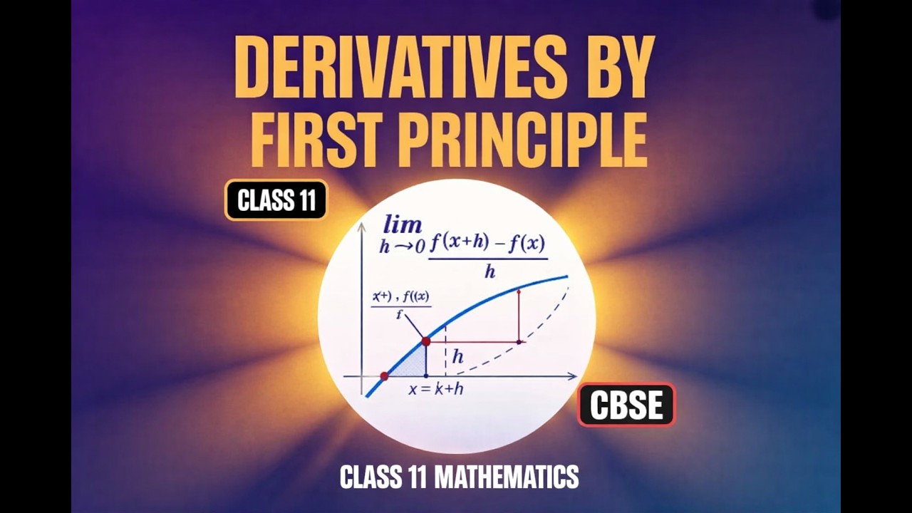 Derivative by First Principle Made Easy | Important Questions Class 11