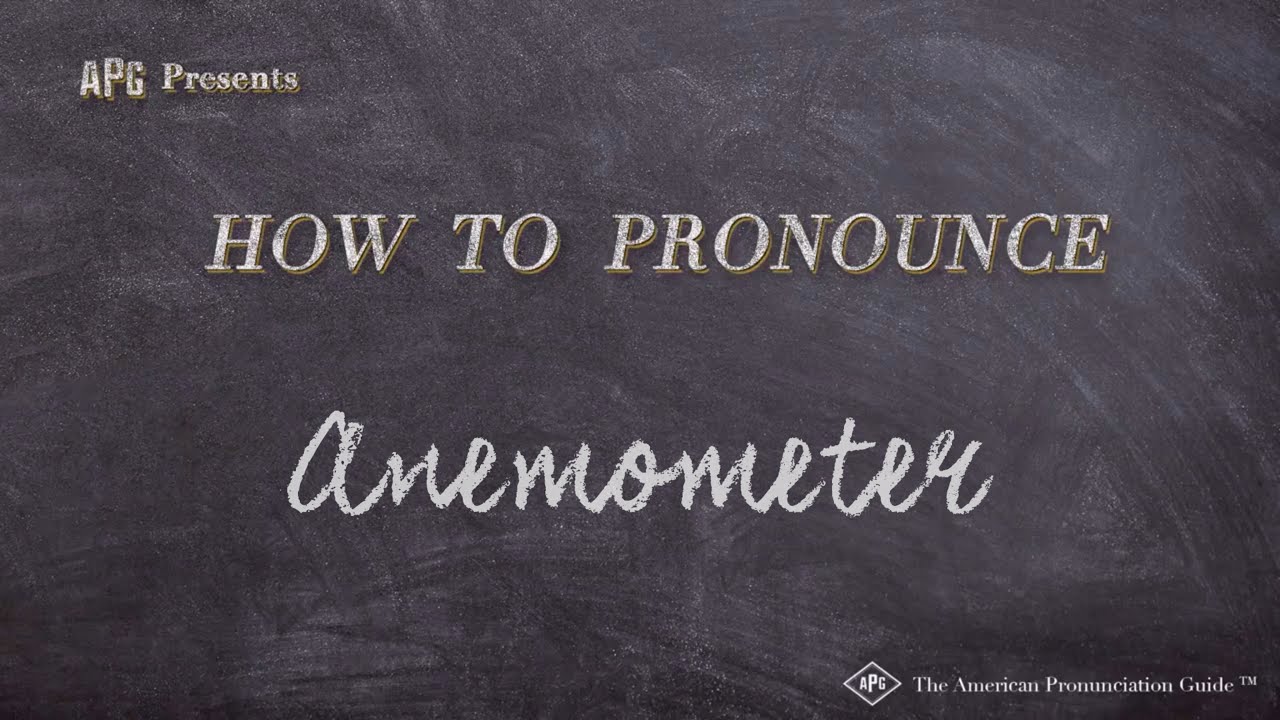 How to Pronounce Anemometer (Real Life Examples!)