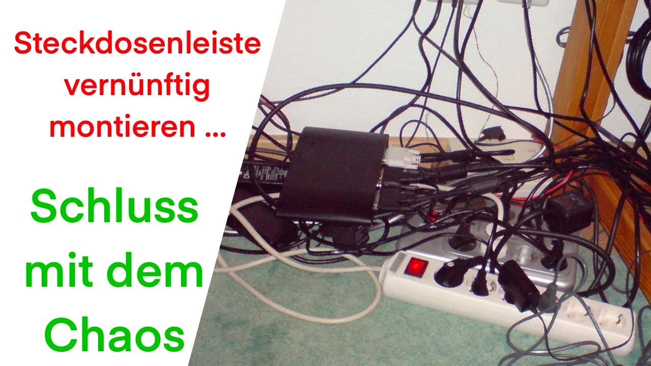 Schluss mit Kabelsalat, einfache Helfer zum aufr&auml;umen