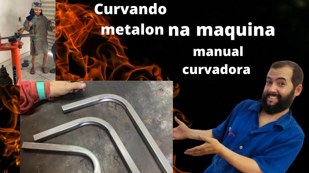 COMO CURVAR METALON | MAQUINA MANUAL CURVADORA