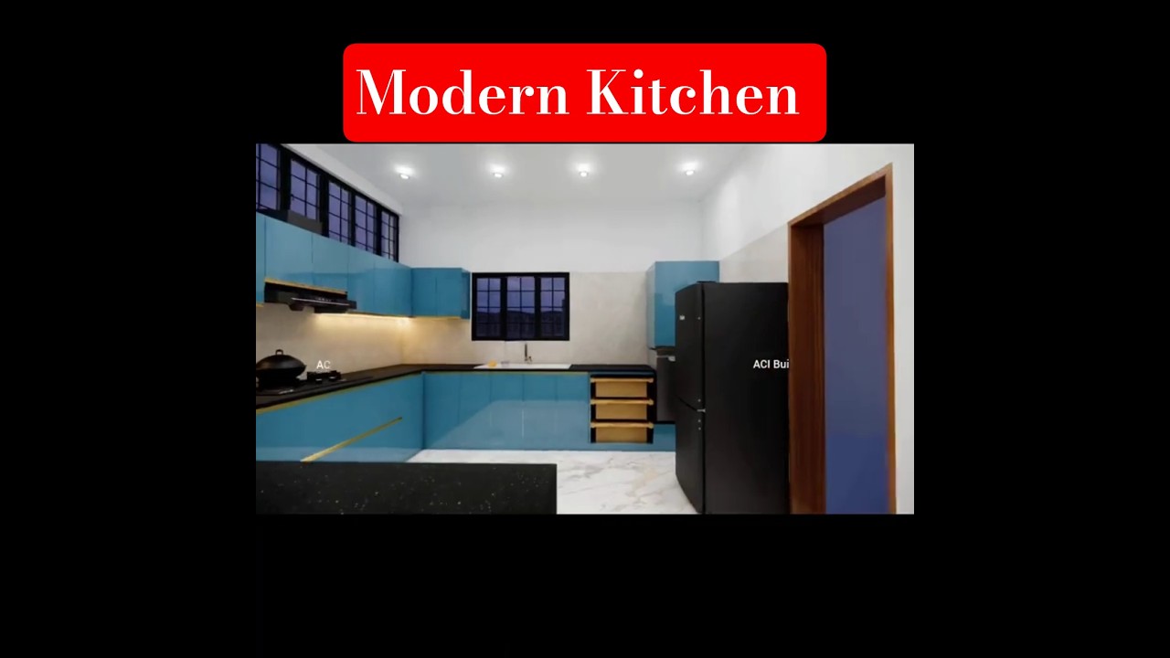 Trendy 2025 Modern Acrylic Kitchen Interior Designer in Sivakasi is ACI Builders and Interiors