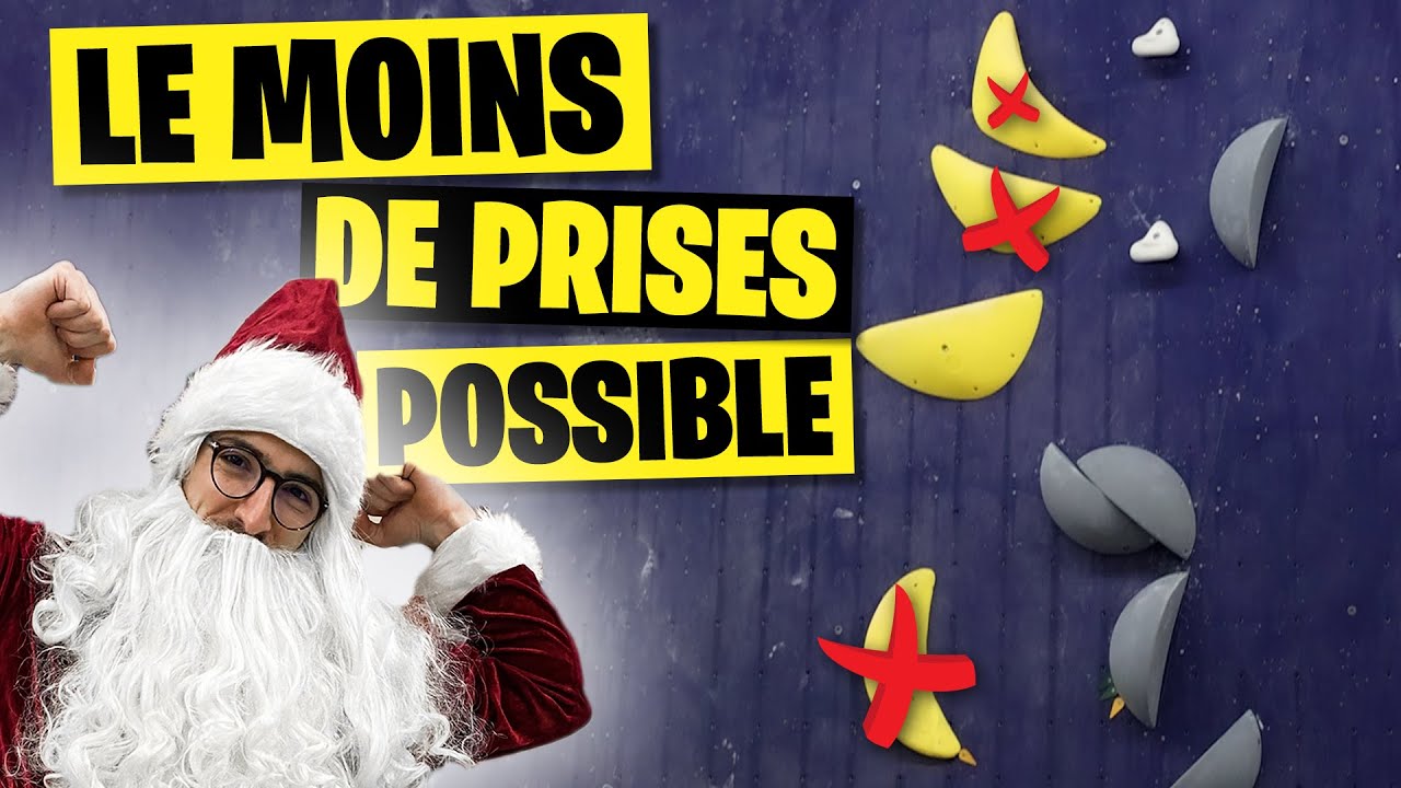 ESCALADE AVEC LE MOINS DE PRISES POSSIBLE - D&eacute;fi 21/24