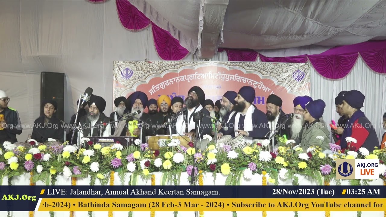 033 Jalandhar 27Nov2023 MonEve Rainsabai Keertan Bhai Jaspal Singh Jee Jalandhar