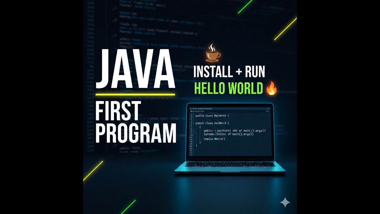 How to do Java Installation & First  Hello World Program | Step by step for Beginners 🔥