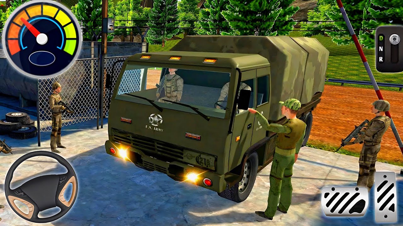US Army Cargo Truck Driver Simulator - Military Truck Offroad Driving 3D - Android Gameplay