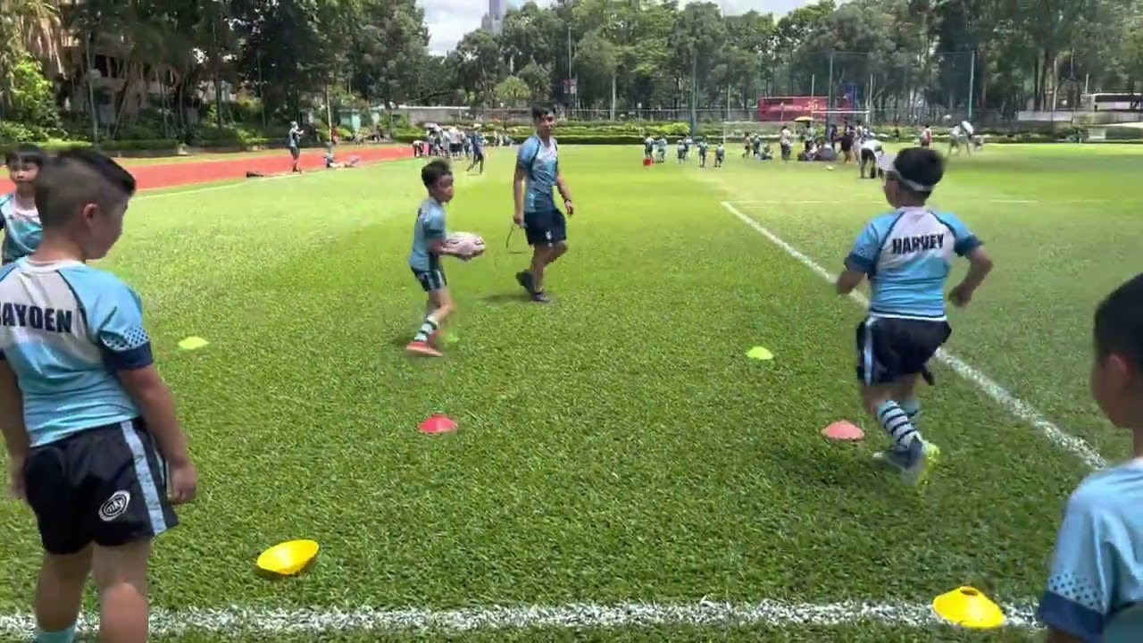 Julian first U9 Rugby training session