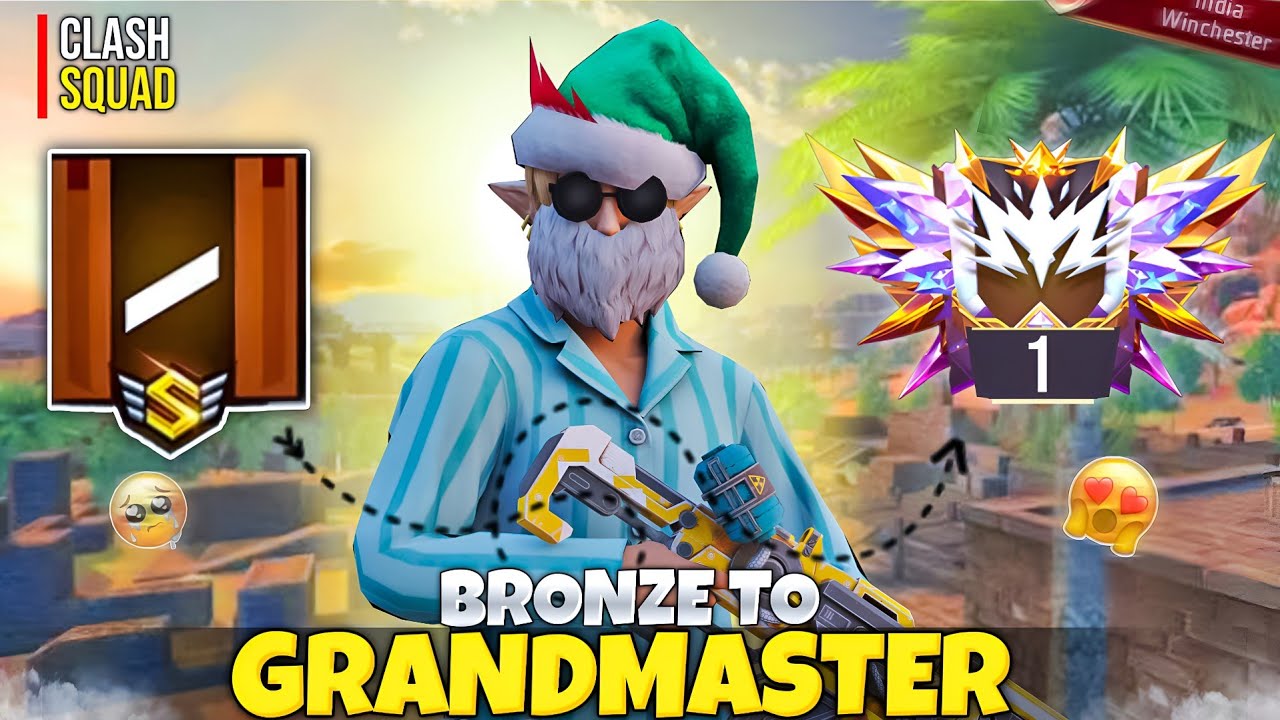 FINALLY GRANDMASTER DONE IN CLASH SQUAD | CS RANK PUSHING WITH RANDOM PLAYERS |
