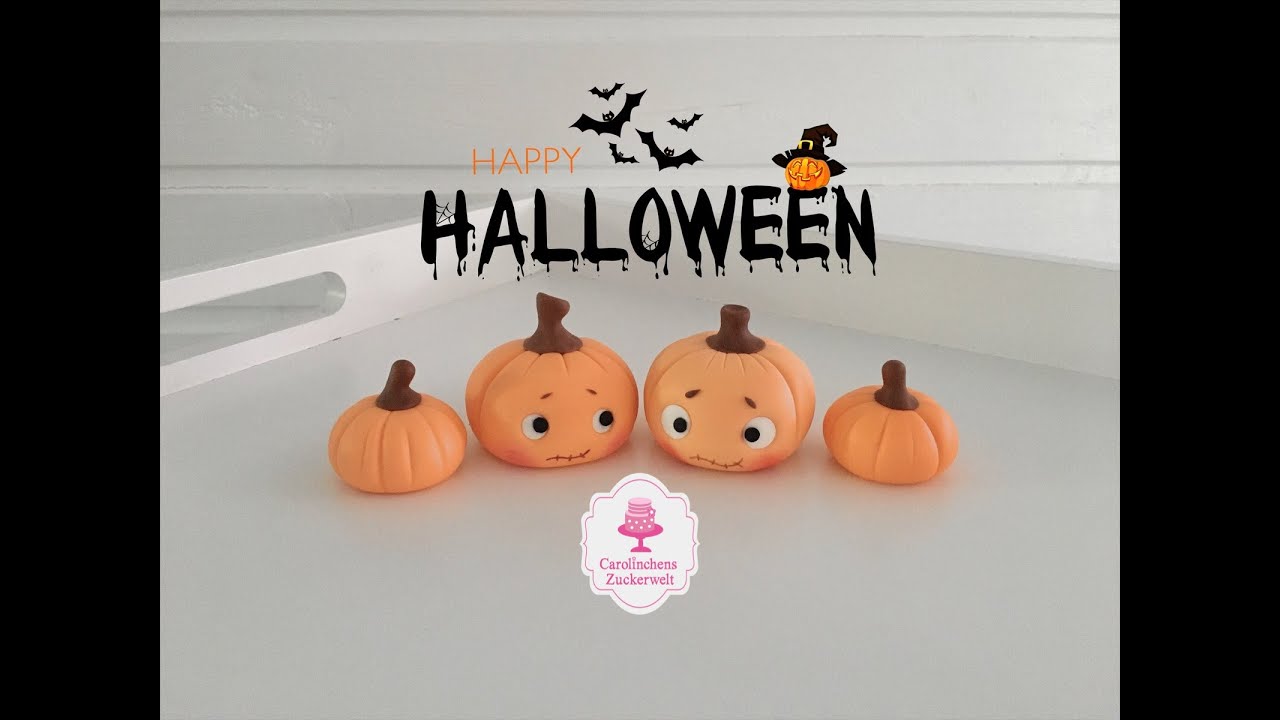 Super süße Halloween Tortendekoration! Halloween Pumpkin Fondant Kürbis