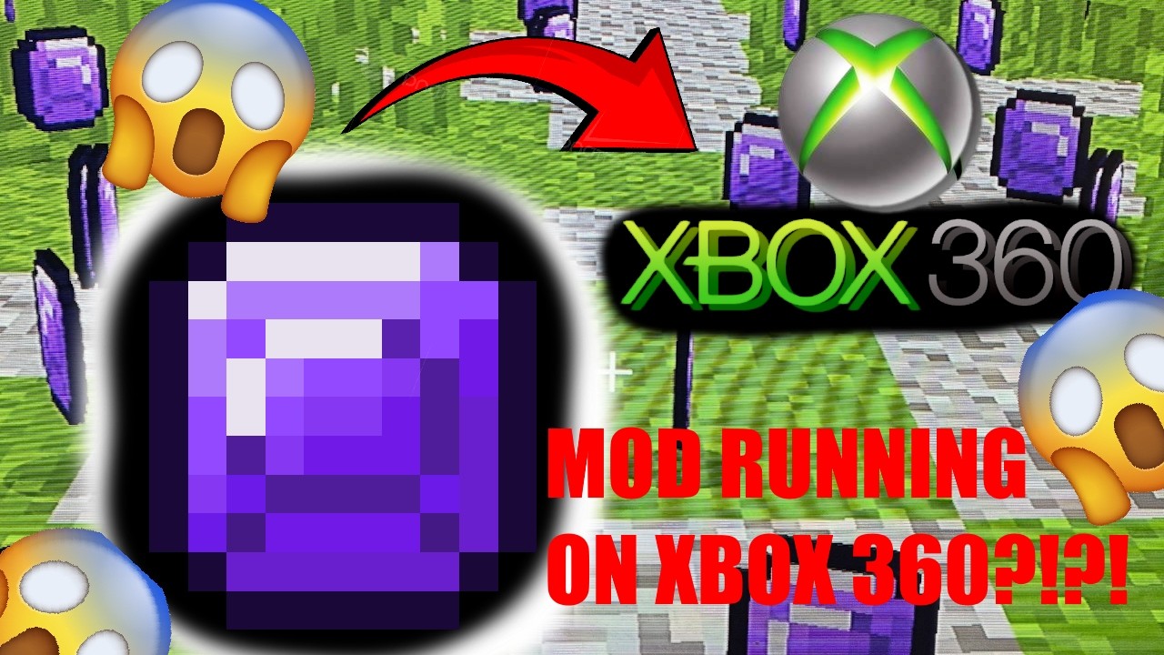 MOD running on MINECRAFT XBOX 360 EDITION NATIVE HARDWARE! (REAL!)
