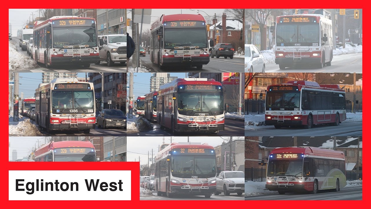 TTC Eglinton Ave West Bus Service Before Line 5 Opening