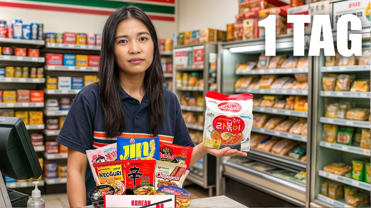 1 Tag im Asia Markt als Kassiererin arbeiten (anstrengend)