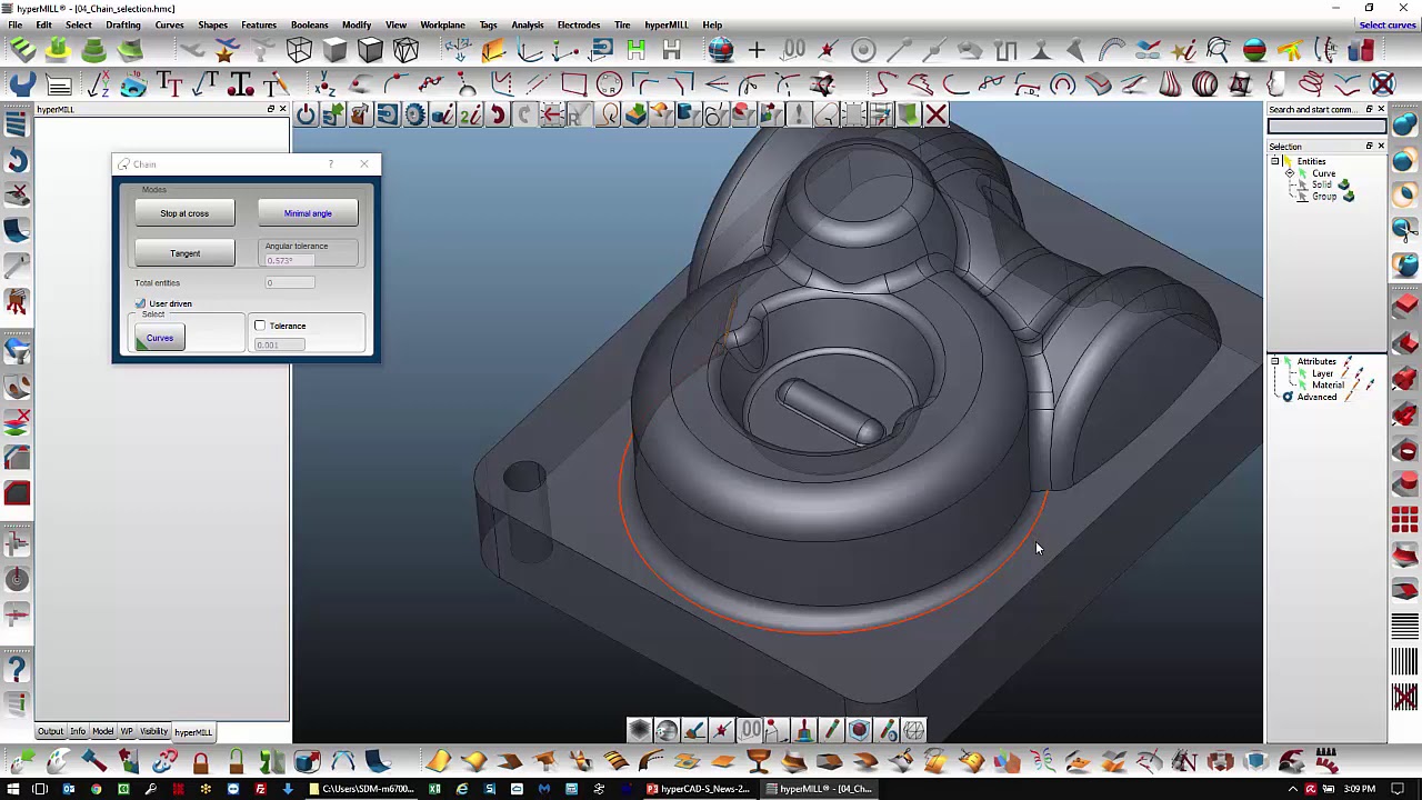 hyperCAD-S 2017.2 - Chain Selection Function