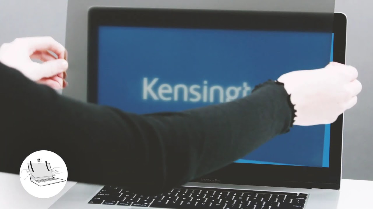 Tutorial on how to install the Kensington Magnetic Privacy Screen for MacBook