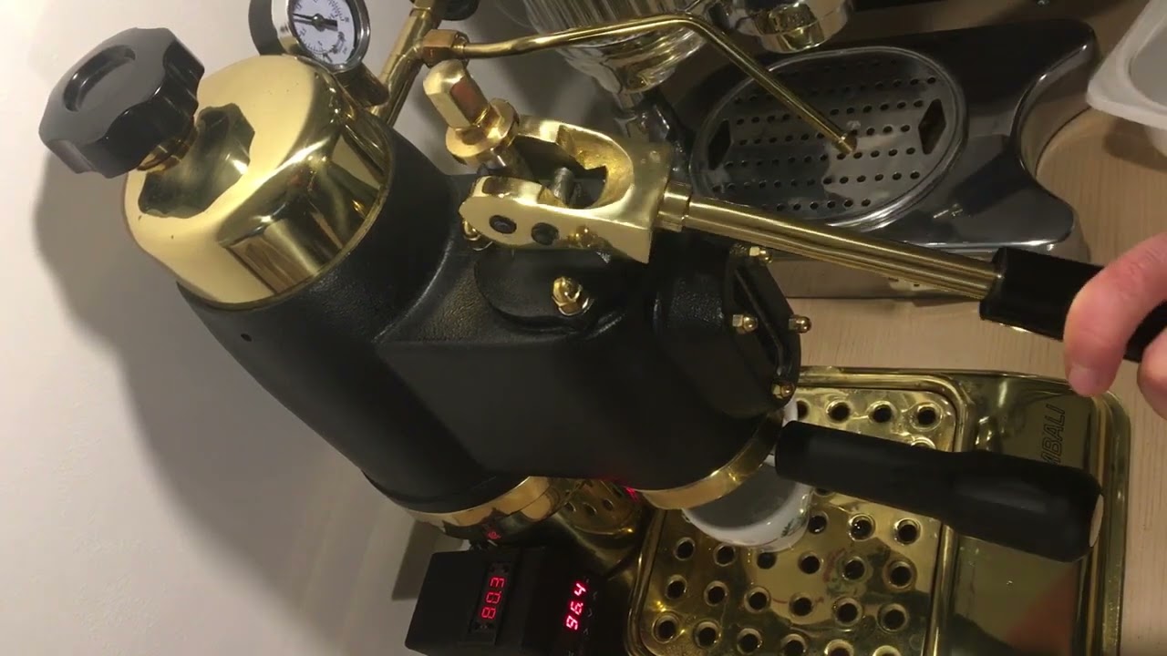 Microcimbali + PID temperature stability  endless back to back shots Cimbali lever coffee machine
