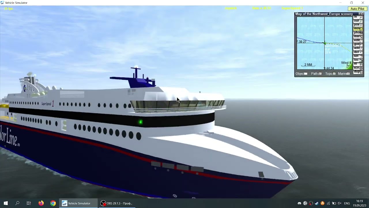 VSF SuperSpeed 1 Hirtshals to Kristiansad Virtual Cruise
