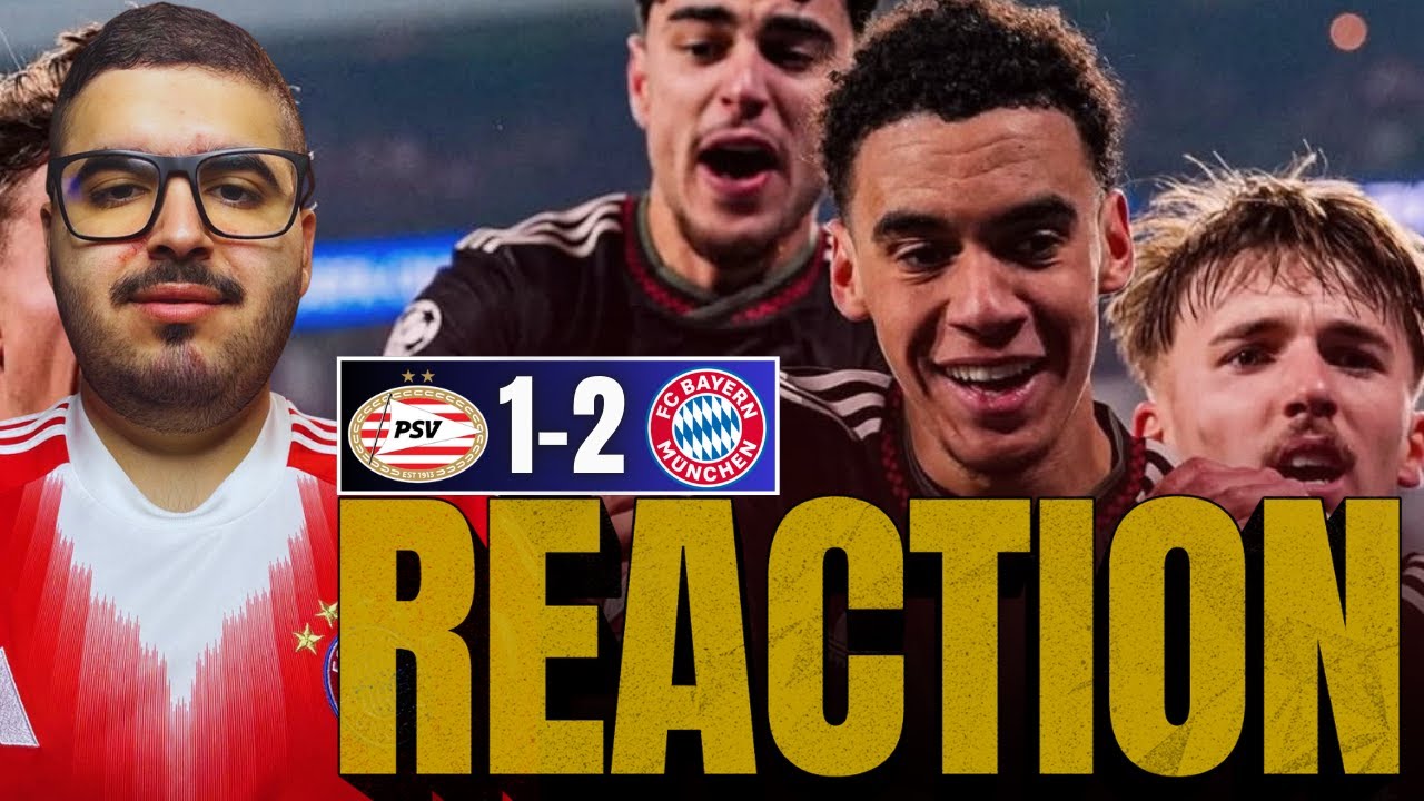 MUSIALA COOK & TOP 2 SECURED!!! 👏🏻😁 | PSV Eindhoven 1-2 FC Bayern München | UCL | Match Reaction! 🇩🇪